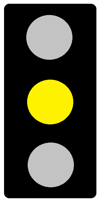 yellow status light